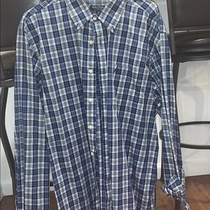Nautica Plaid Casual Dress Shirt